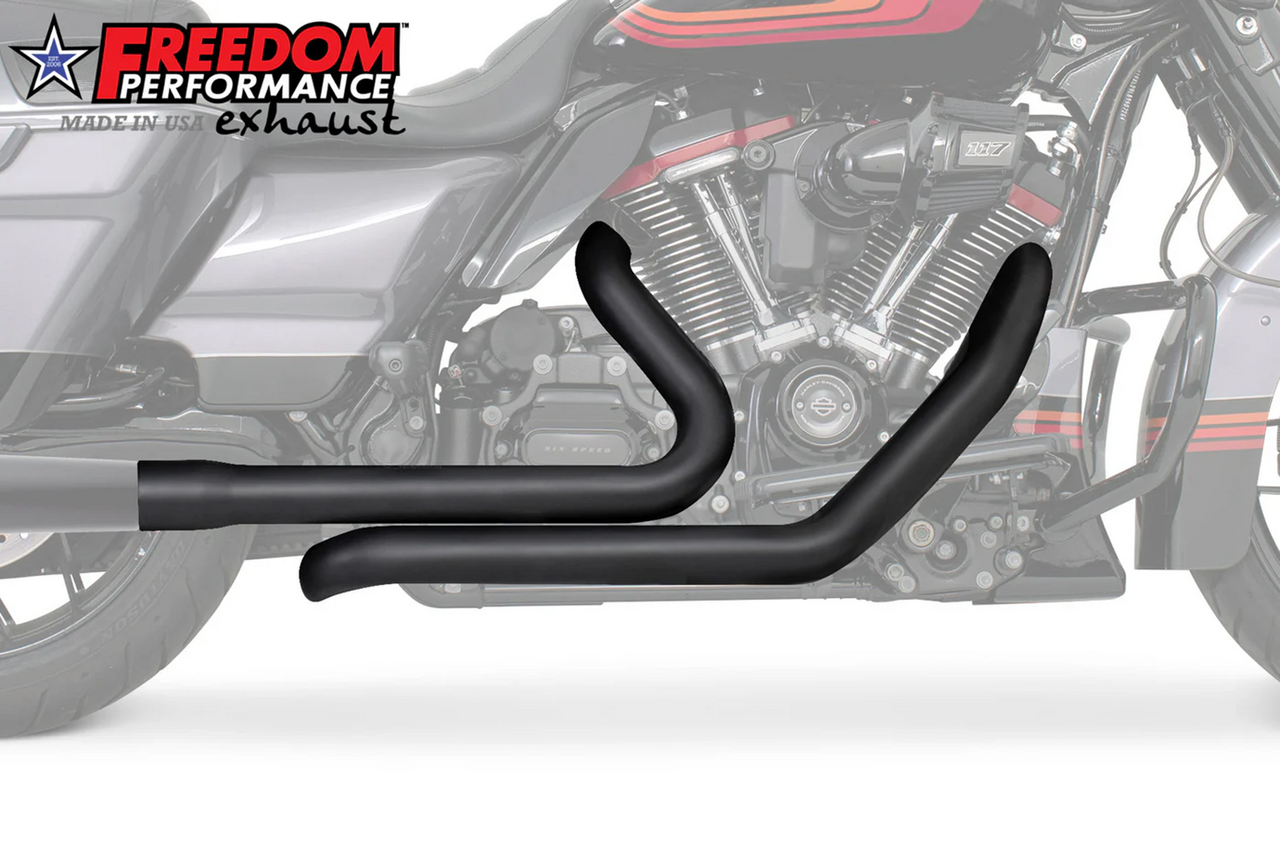 Tuck&Under Headers Blk Flh/T17 Up 2-2 Exhaust Header Freedom Performance Exhaust Default Title