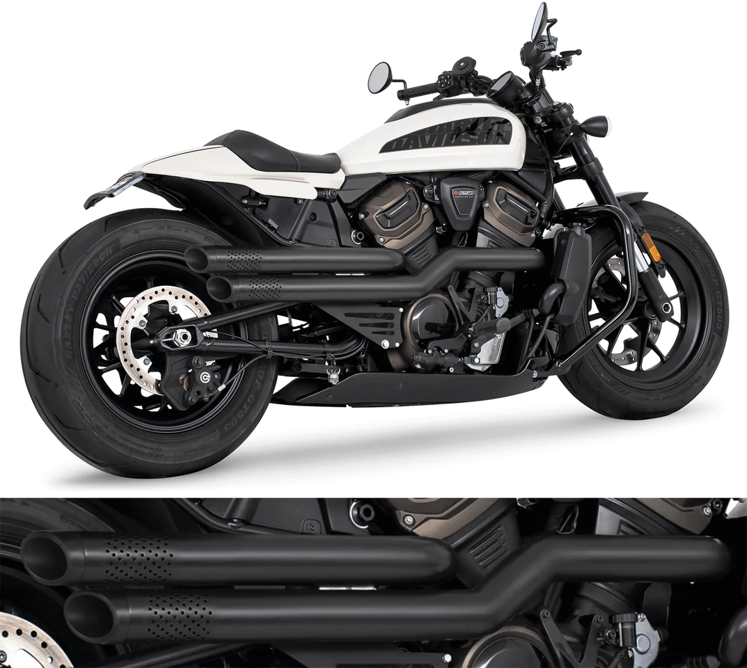 Mid Staggered Bl/Bl Side Rh1250 S 21 Up 2-2 Full Exhaust System Freedom Performance Exhaust Default Title