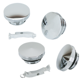 Gzp Chr Pointed Gascap & Paint Saver Set Gas Cap Zodiac Default Title