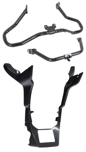 Chopped Engine Guard Fltr15 Up Blk 1.25" Fairings V Twin Mfg