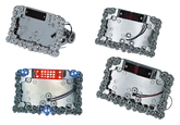 Gzp Licenceplate Led Chr/W Skulls Side M Taillight With License Plate Mount Zodiac Default Title