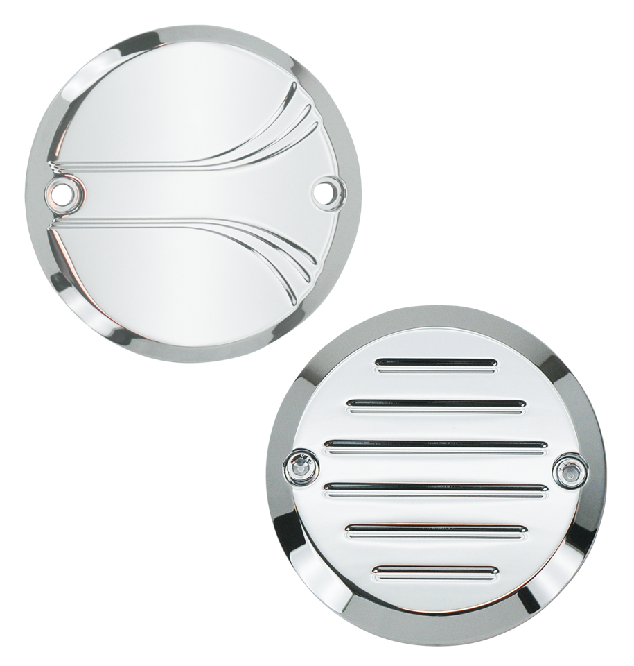Gzp Chrome Billet Timer Cover Crested 2 Point Cover Zodiac Default Title