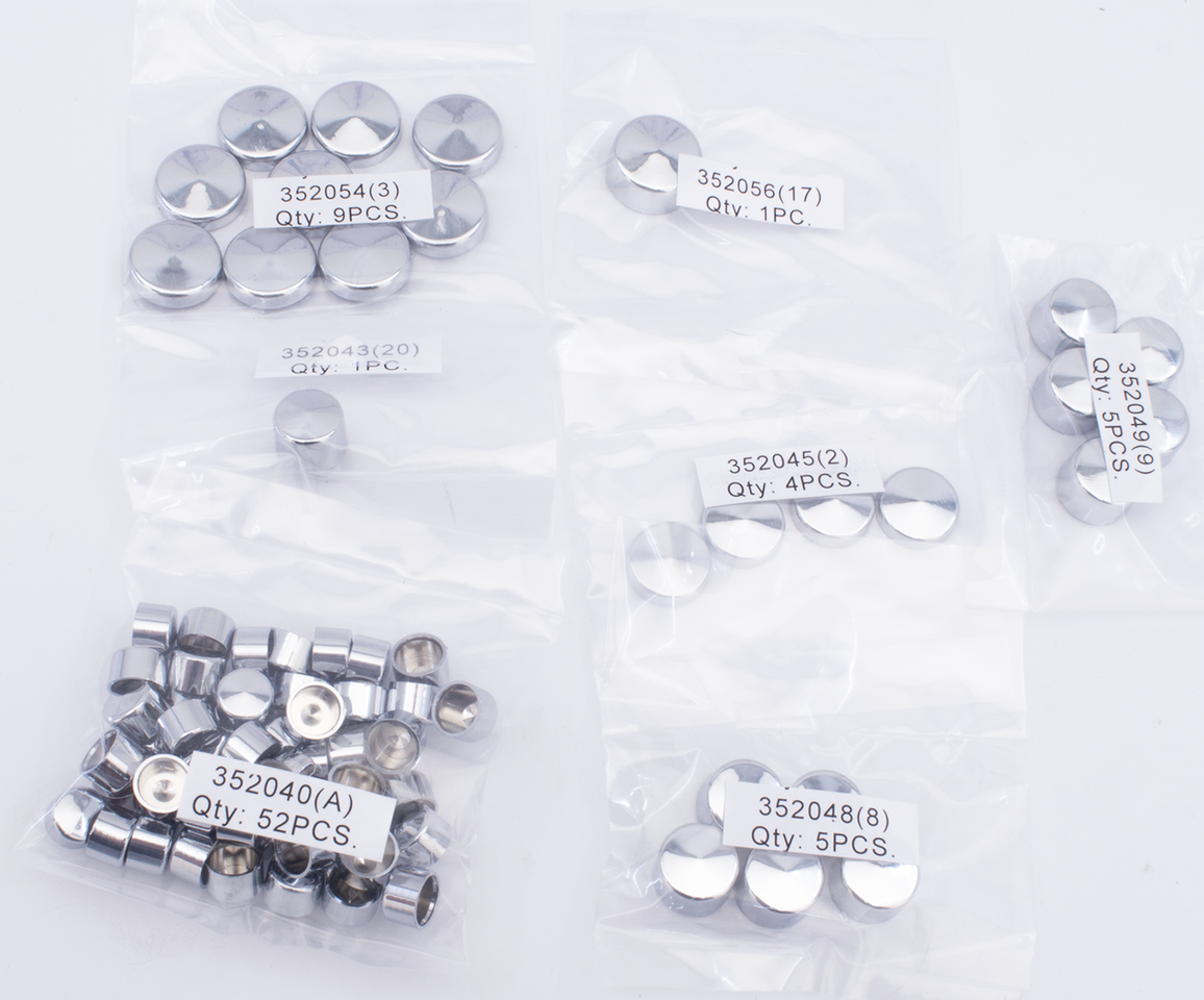 Gzp Chrome Bolt Cover Kit Xl04 Up 77p Hardware & Fastener Zodiac Default Title