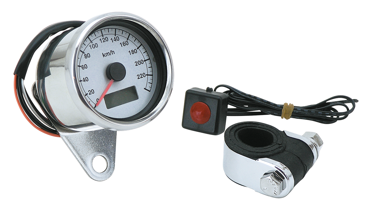 Gzp 60mm Mini Electr Speedo White Face 9 Speedometer Zodiac Default Title