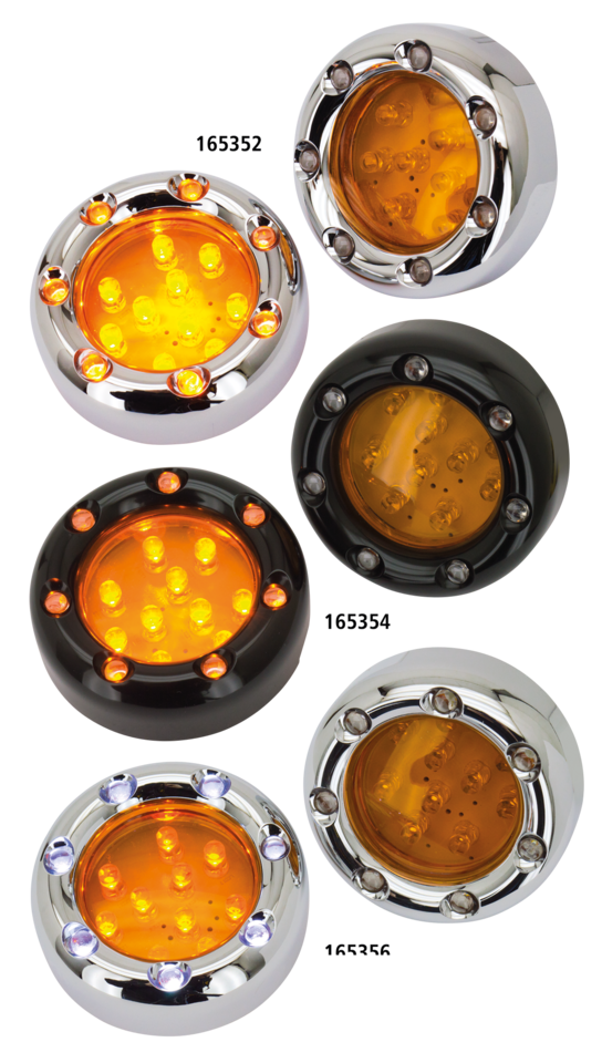 Gzp Chr Duo Led Amber Lens Deuce Light Turn Signal Zodiac Default Title