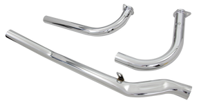Chr Upsweep Headers Bt66 69 Rigid Upswept Exhaust Header V Twin Mfg