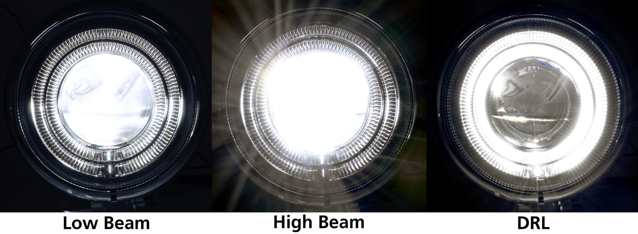 Gzp Chrome Odyssee Led 5 3/4" Headlight Headlight Zodiac