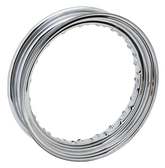 Chrome Dc Rim 4.50x15x40 H Pre 05 Pat Wheel Rims Zodiac Default Title