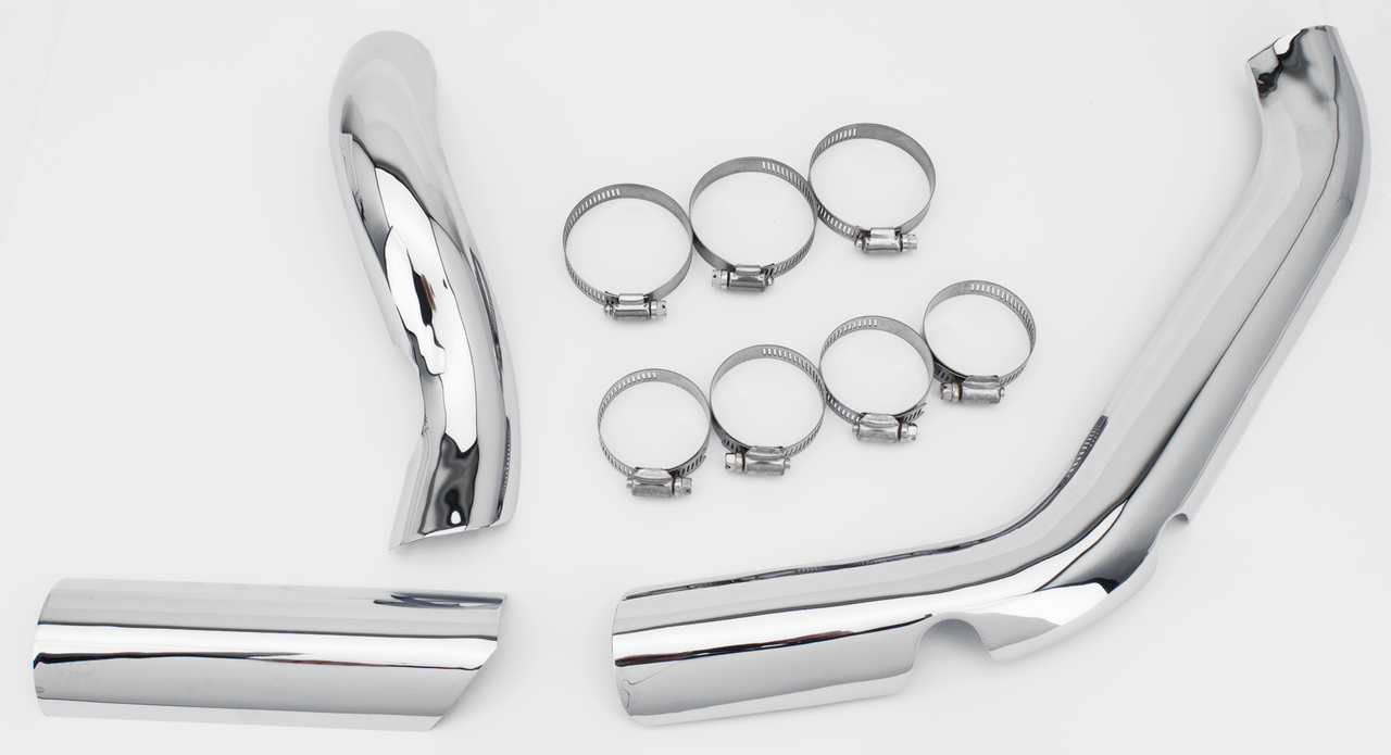 2 1 Heat Shield Kit Chrome Fl70 84 Exhaust Heat Shield V Twin Mfg Default Title
