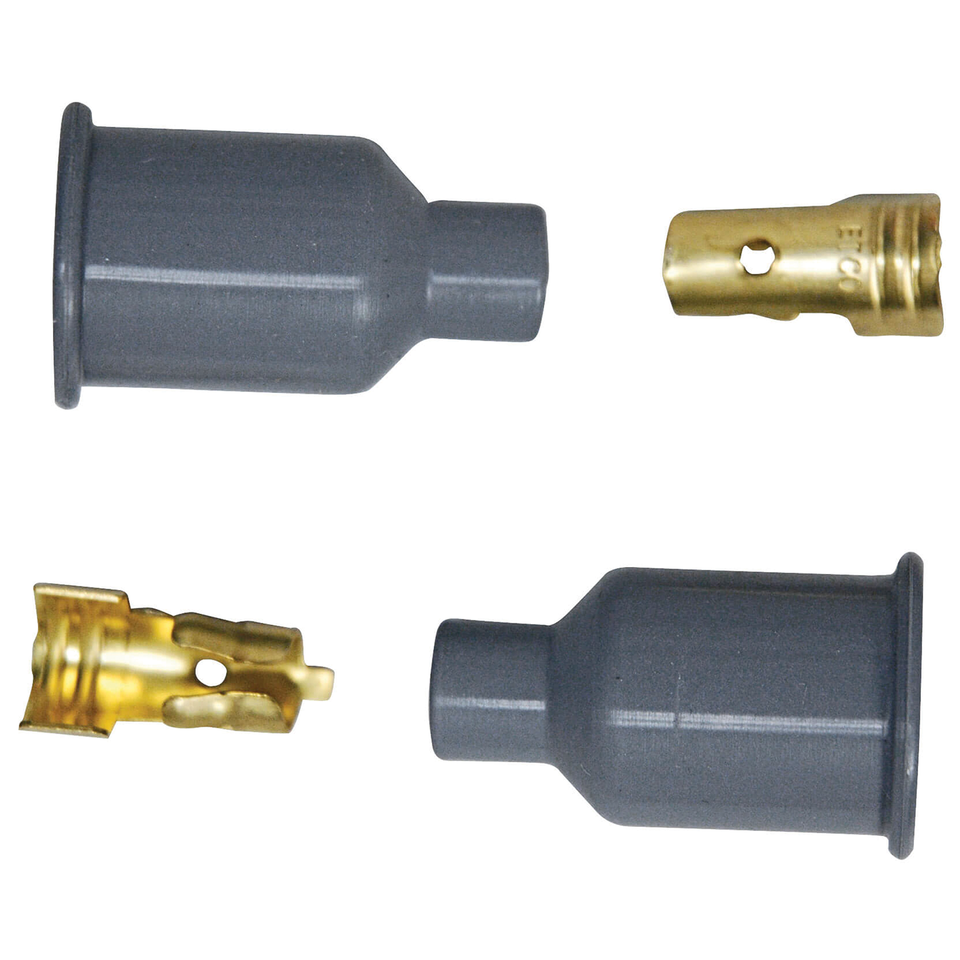 Msd Straight Socket Boots, Grey Pair Plug Wire Kits Msd Ignition Default Title