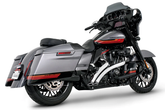 Radical Rds Chrome/Black Tips Flh/T95 16 2-2 Full Exhaust System Freedom Performance Exhaust Default Title
