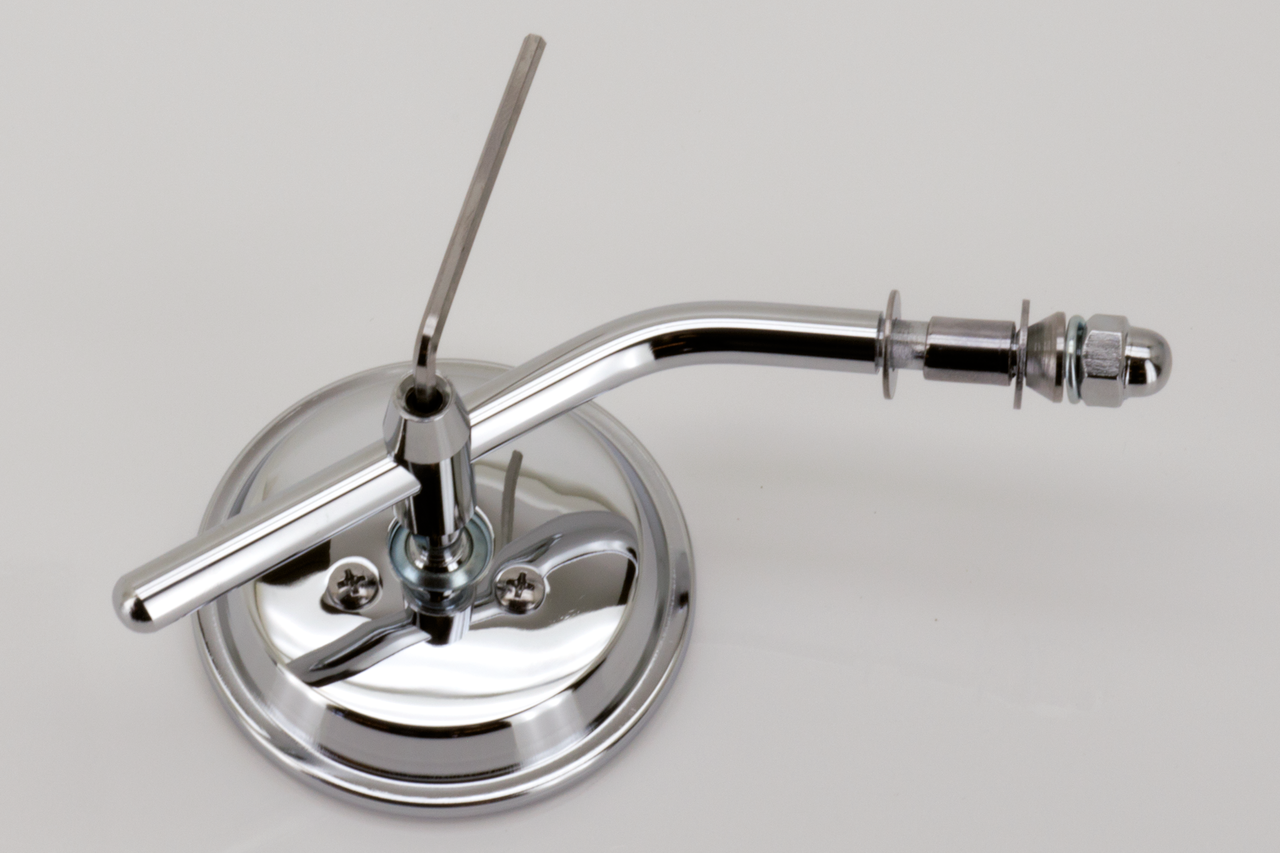 Gzp Mirror Round 3" With Stem Mirror & Component Zodiac