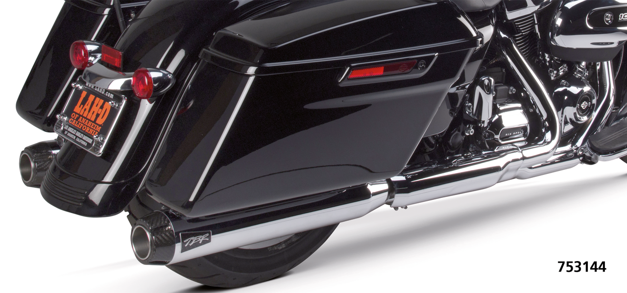 2 Bros Flh/T17 Up Dual Slip Ons Carbon Ch Slip-On & Muffler Two Brothers Racing Default Title