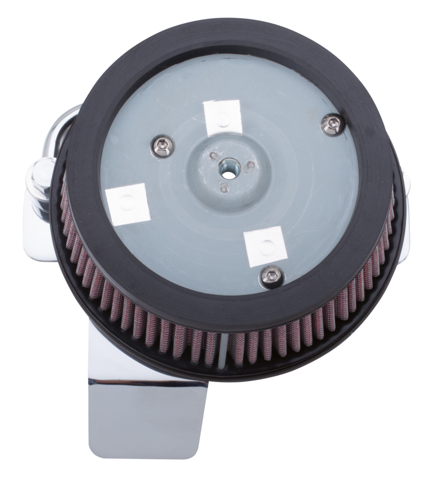 Gzp Chrome Me17 Up Round Hp A/C W/Breath Genuine Zodiac Air Cleaners Zodiac