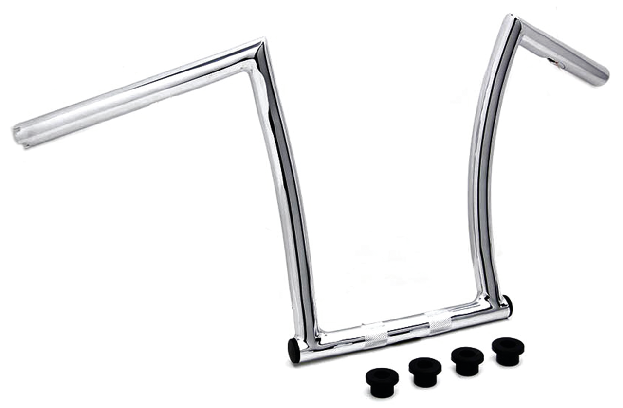 17" Chi Zeled Bar 1" Chr Dimpled Tbw One Inch Diameter Handlebars V Twin Mfg Default Title