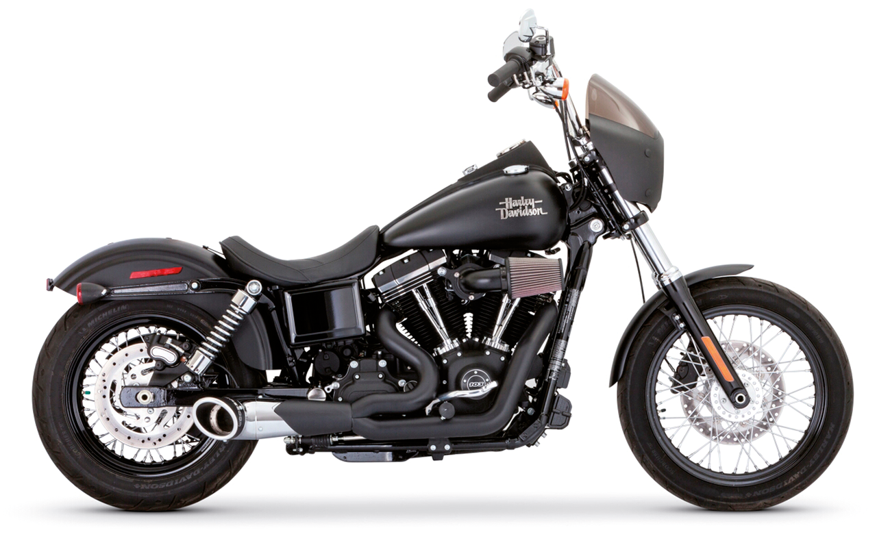 Fxd91 05 Turnout 2 1 Bk/Ch (4.5") 2-1 Full Exhaust System Freedom Performance Exhaust