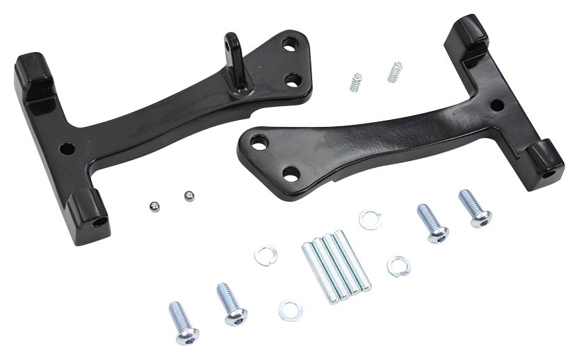 Passenger Board Supports Black Fxd06 17 Floorboard Mount & Hardware V Twin Mfg Default Title