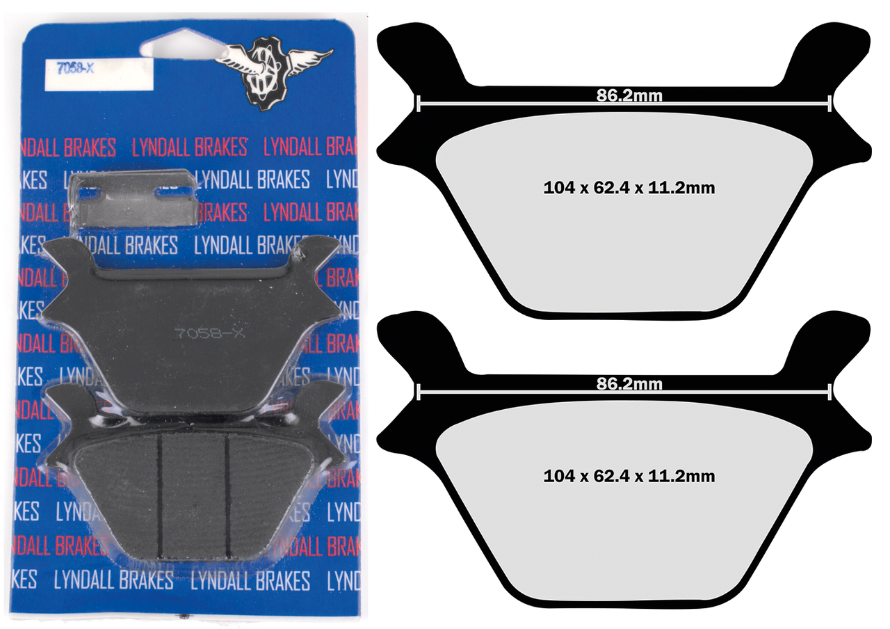 Rear Pads Xtreme Fxr/F*St/Xl/Fxd87 99 Brake Pad Lyndall Brakes Default Title