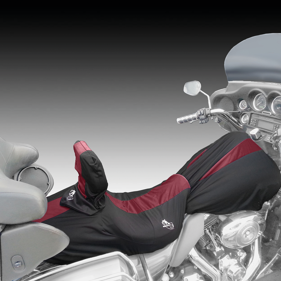 Bikesheath Seat/Tankcover L Blk/Burgundy Tour-Pak & Top Case Bikesheath Default Title