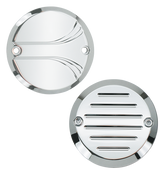 Gzp Chrome Billet Timer Cover Grooved 2 Point Covers Zodiac Default Title
