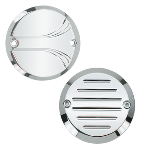 Gzp Chrome Billet Timer Cover Grooved 2 Point Covers Zodiac Default Title