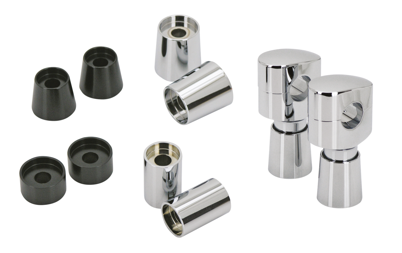 Gzp Chr 1/2" Tapered Riser Extension 1" Handlebar Risers Zodiac