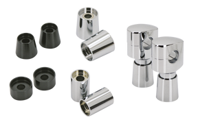 Gzp Chr 1/2" Tapered Riser Extension 1" Handlebar Risers Zodiac