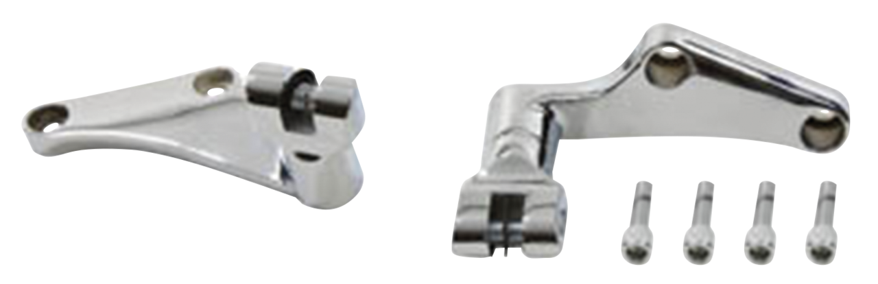 Rear Footpeg Mounts Chrome Fxst86 06 Peg Supports V Twin Mfg Default Title