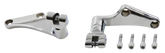 Rear Footpeg Mounts Chrome Fxst86 06 Peg Supports V Twin Mfg Default Title