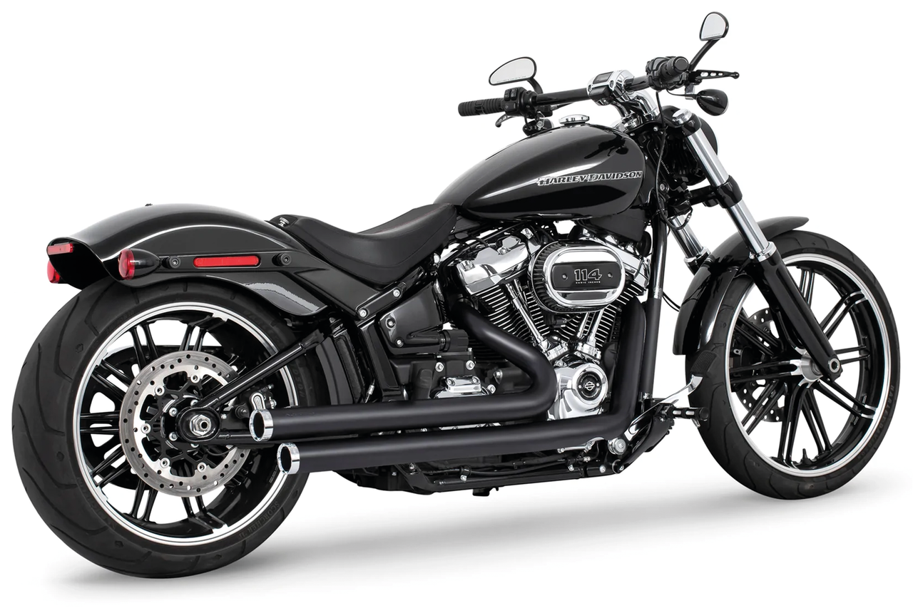 Indep Staggered St18 Up Blk/Chr 2-2 Full Exhaust System Freedom Performance Exhaust Default Title