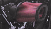 Heavy Breather Air Cleaner Blk Me17 Up Air Cleaner V Twin Mfg Default Title