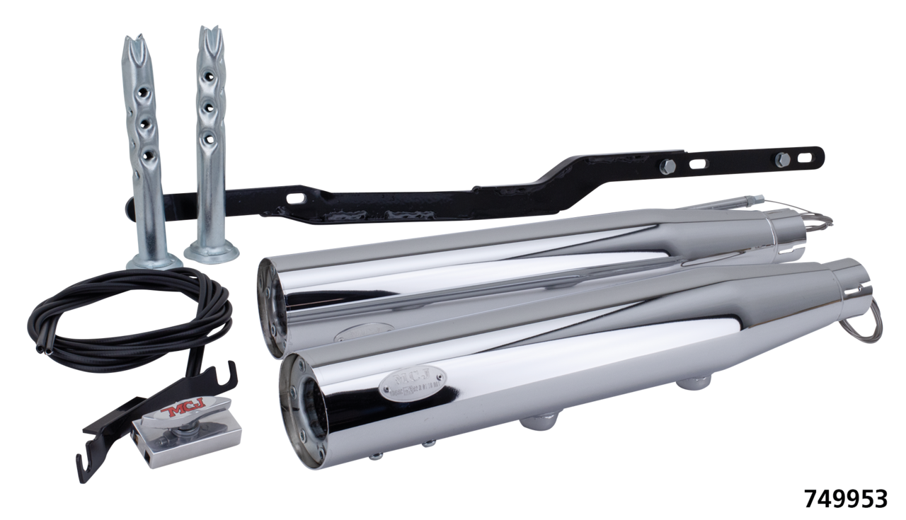 Mcj Royal Slip Ons Xl17 20 Chrome Slip-On & Muffler Mcj Default Title