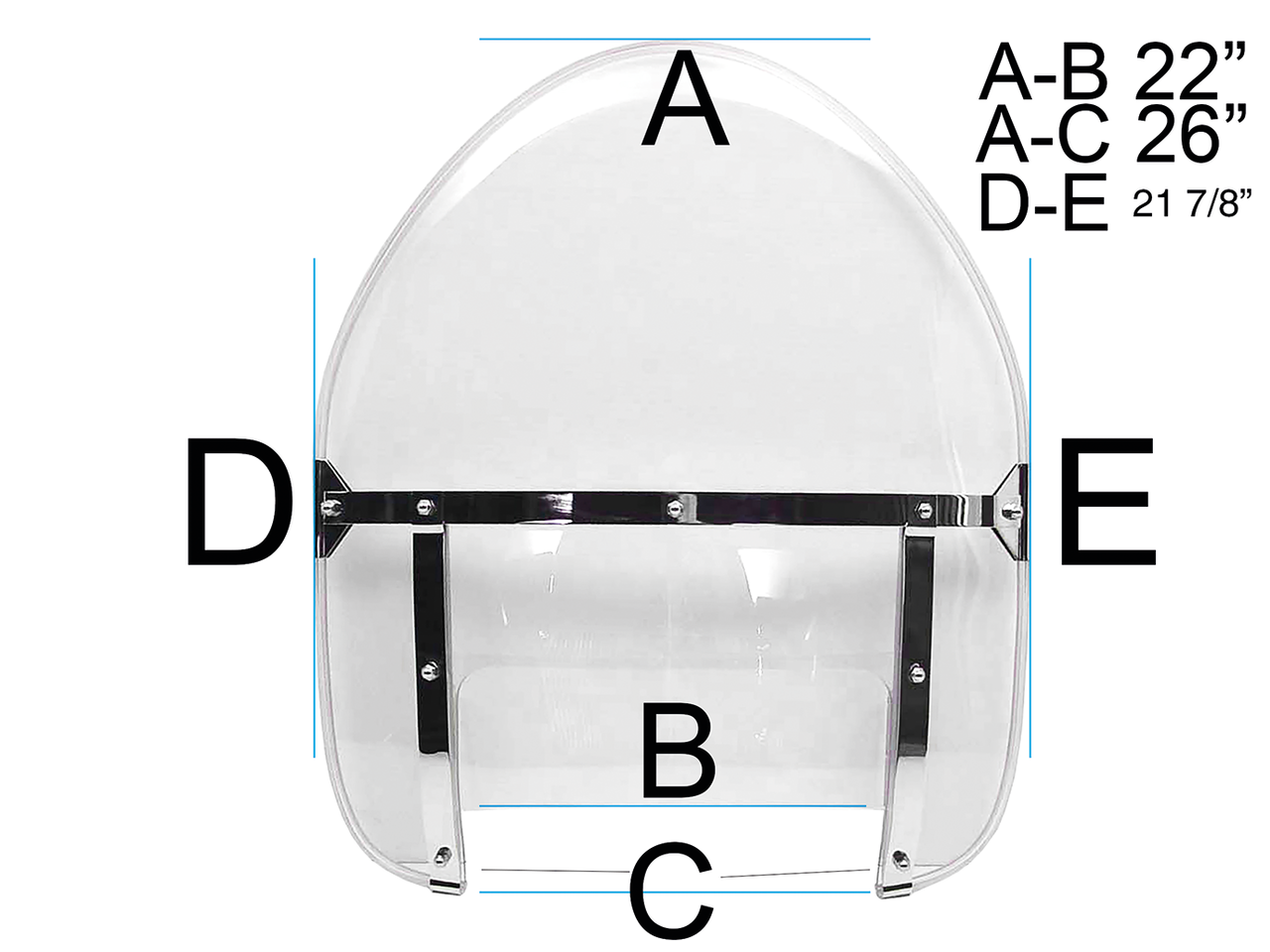 Replica Clear Windshield Fl49 59 Windshield V Twin Mfg