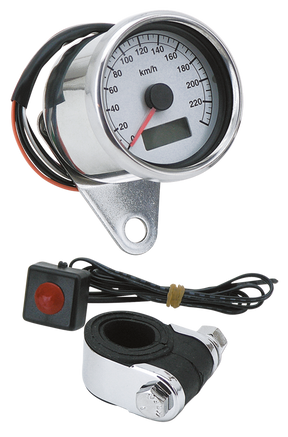 Gzp 60mm Mini Electr Speedo White Face 9 Speedometer Zodiac