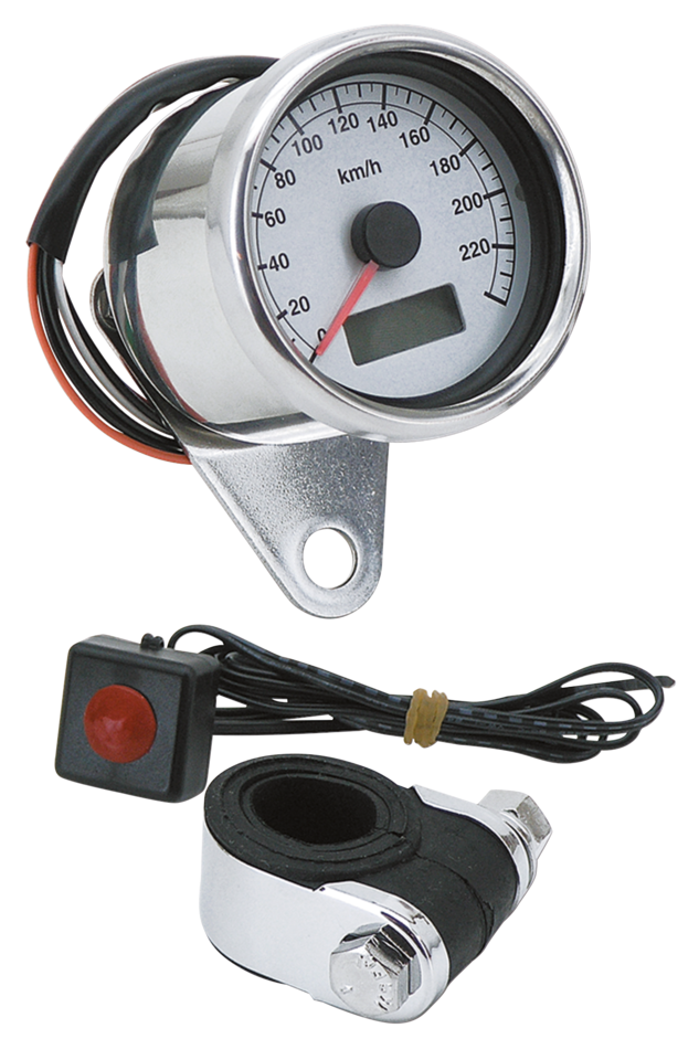 Gzp 60mm Mini Electr Speedo White Face 9 Speedometer Zodiac