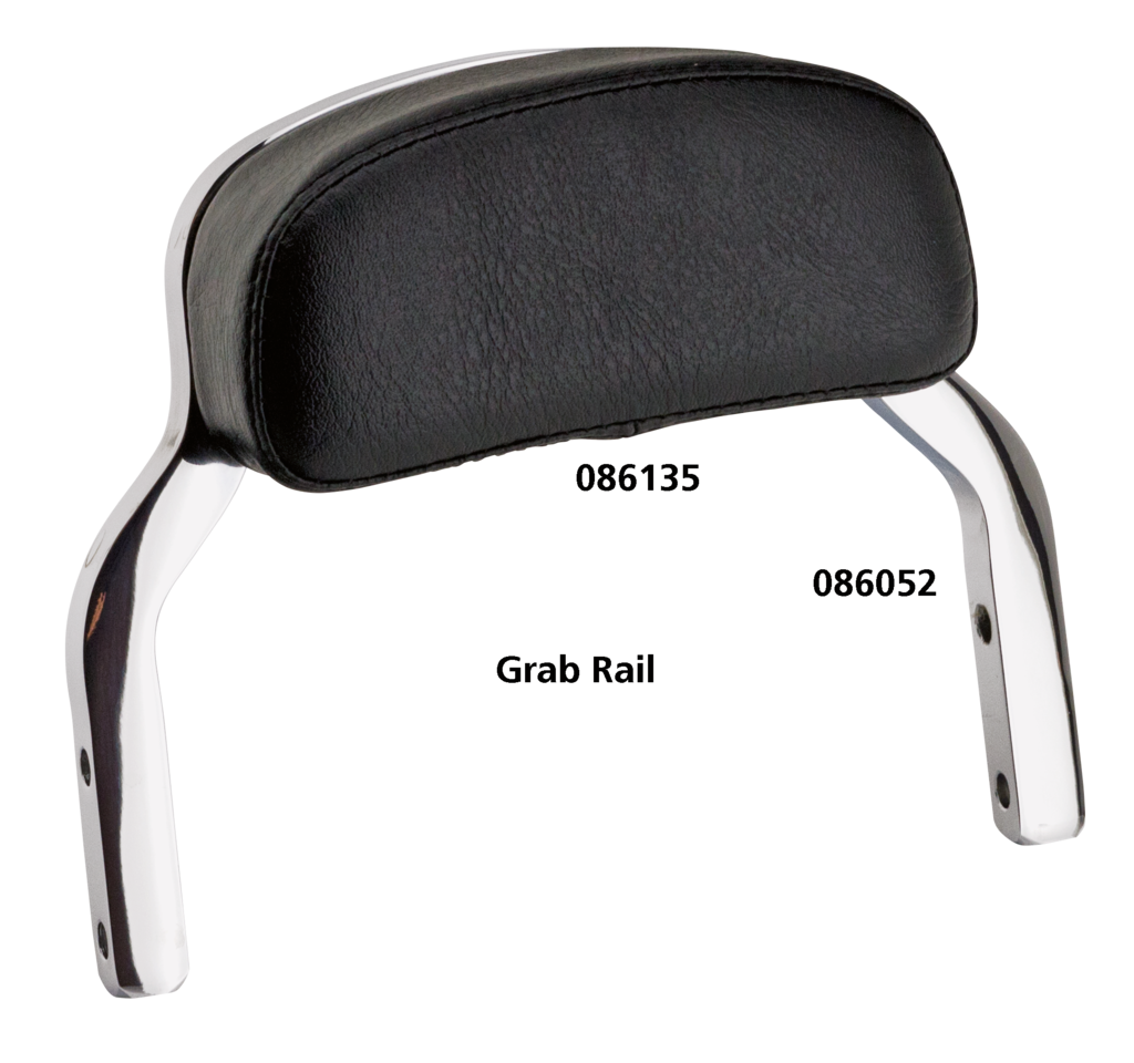 Gzp Black Mini Backrest Pad Kit Backrest & Sissy Bar Pad Zodiac