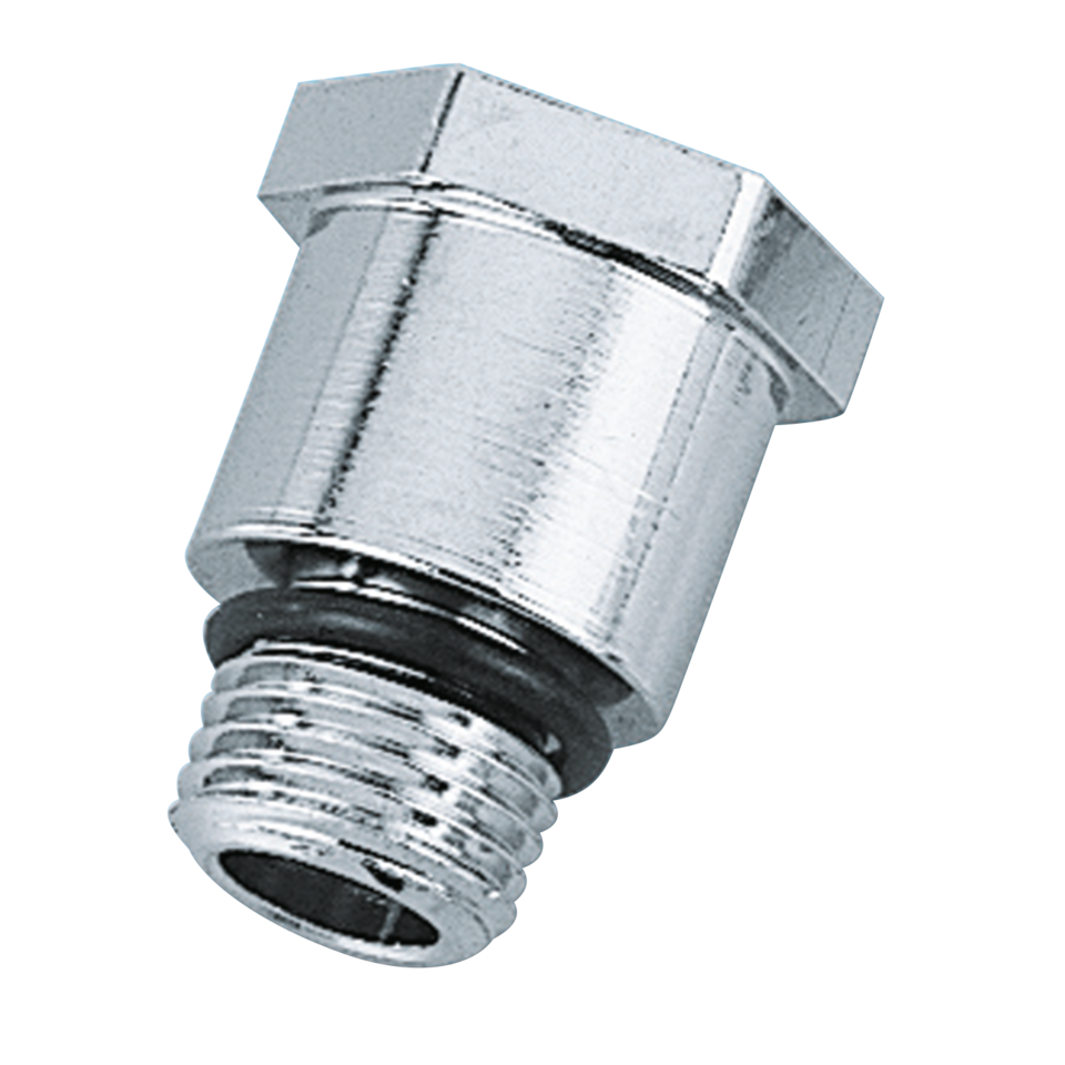 Chrome Plated Base For Gauge Mounting Oil Pressure Gauge Fitting Bender Cycle Default Title