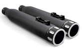 Eagle S/Ons Black/Black Tips Flh/T95 16 Slip-On & Muffler Freedom Performance Exhaust Default Title