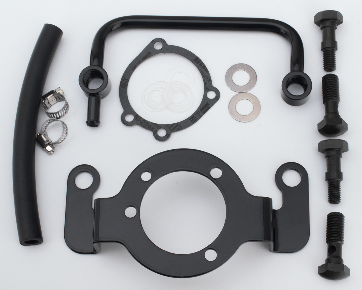 Gzp Blk A/C Support W/Brthr Tube Kit Bt9 Air Cleaner Breather Kit Zodiac Default Title