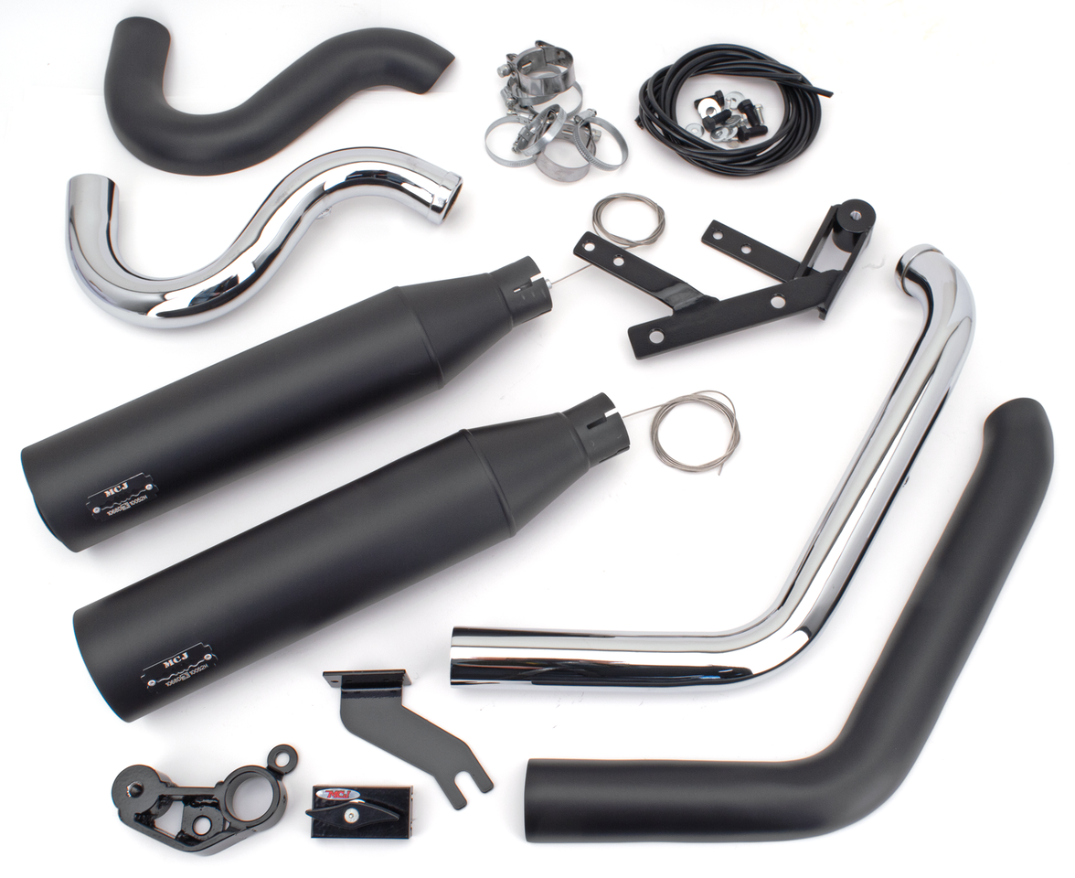 Mcj 2 2 Big Short St21 24 Black Plain 2-2 Full Exhaust System Mcj Default Title