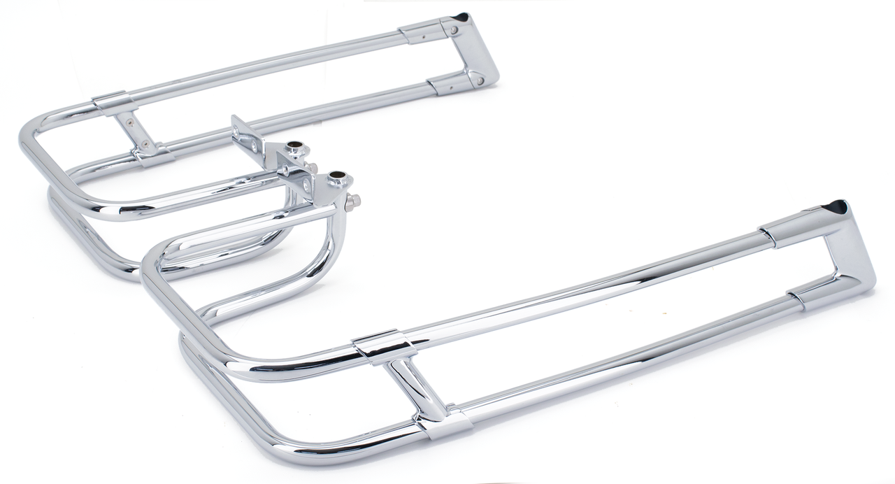 Saddlebag Chrome Guard Kit Flh/T14 Up Saddlebag Guards & Supports V Twin Mfg Default Title