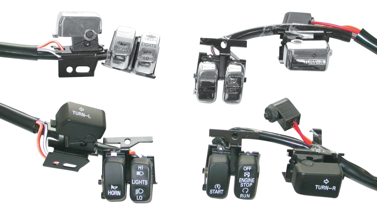 Gzp Chrome Handlebar Switch Kit 96 06 Handlebar Controls Zodiac