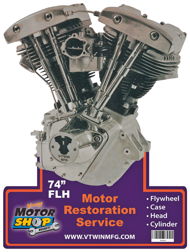 Late Shovelhead Engine Plaque Catalog, Promo, Signs & Flags V Twin Mfg Default Title
