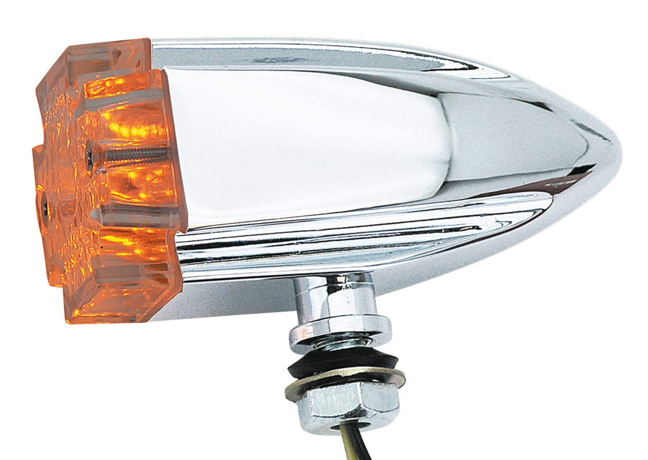 Gzp Chr Maltese Cross Bullet Light Clear Turn Signals & Multi Function Lights Zodiac