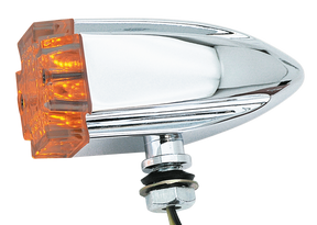 Gzp Chr Maltese Cross Bullet Light Clear Turn Signals & Multi Function Lights Zodiac