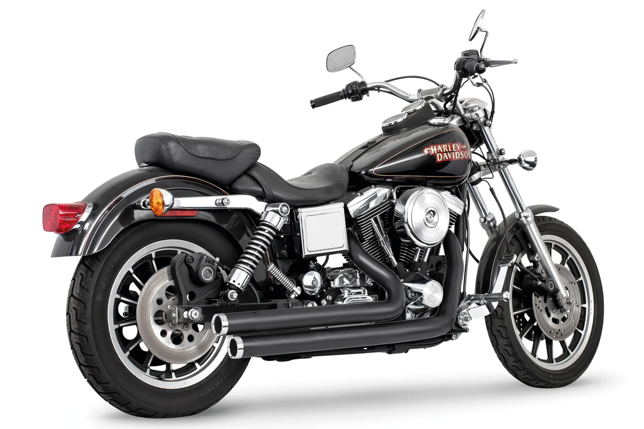 Staggered Duals Blk/Chr Fxd06 17 2-2 Full Exhaust System Freedom Performance Exhaust Default Title