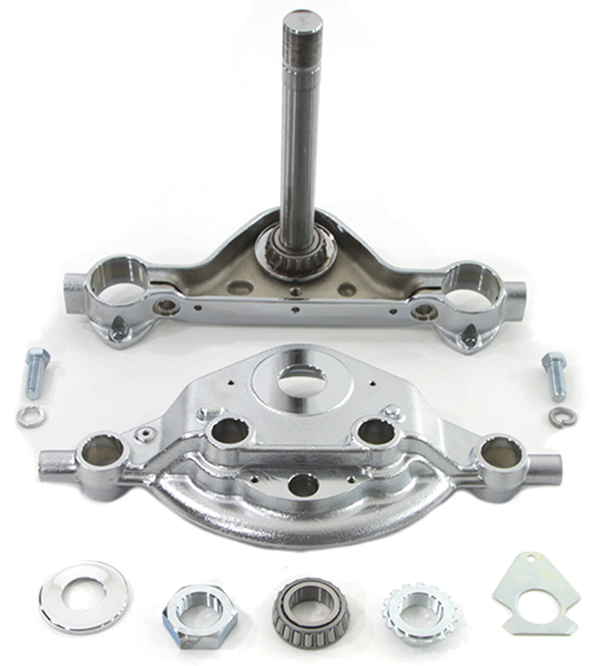 Triple Tree Set 41mm Flst86 99 Chrome Eu Triple Tree V Twin Mfg Default Title
