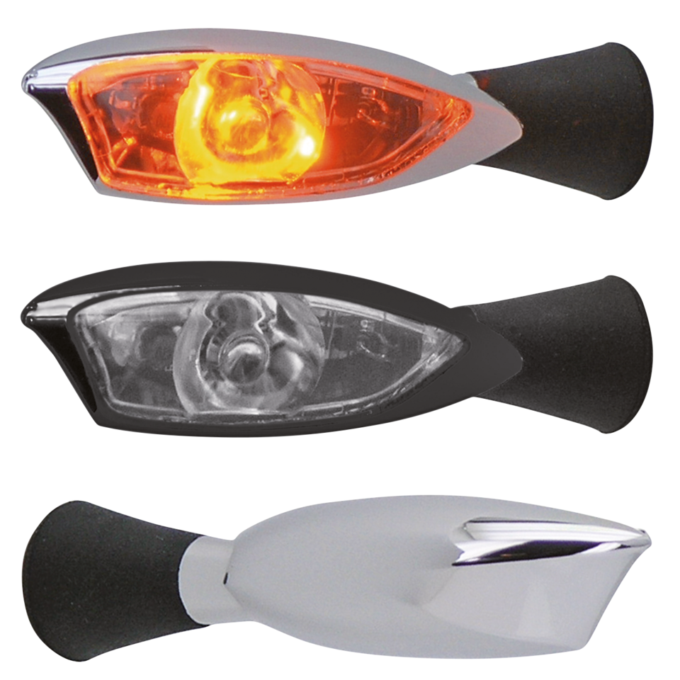 Gzp Chrome E Appr Led Turn Signals, Pair Turn Signal Zodiac