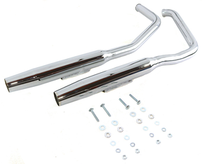 Tapered Drag Pipes Chrome Fxr84 94 Drag Pipe V Twin Mfg