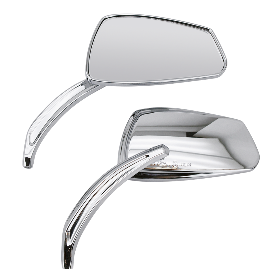 Gzp Chrome Viper Mirror Set W/Forged Ste Mirror & Component Zodiac Default Title